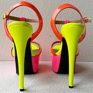 Amazon.com | Frankie Hsu Sexy Stiletto Platform T-Strap High